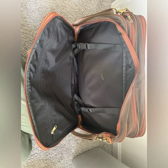 Coach TRAVELWEAVE Duffel 0565 Made in USA 1995 Leather Trim, Brass Hardware YKK - Picture 11 of 16